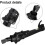 Electric folding bicycle handlebar, folding buckle, for 35.6 cm EBike (black, right fold) 2