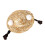 1Pc Pet Straw Woven Hat with Braid Decor Assorted Color Summer Shade 1