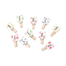 50Stk Natürliche Holzklammern Mini Clips Für Foto Und