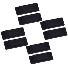 8St Hengelsnoer Wrap Elastische Bevestigingsriem Voor Buiten Zwart