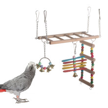 papegaai ladder speelgoed set - hangende kettingbrug vogelkooi