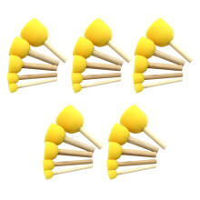 5 Juegos De Pinceles Espuma Para Niños, Herramientas Pintura Y Sellos