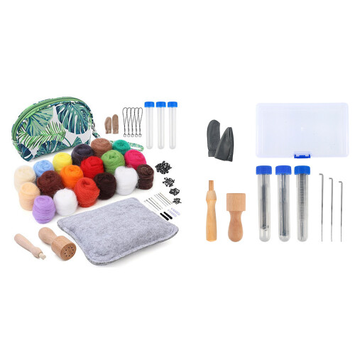 DIY Plush Dolls Sets Handcraft Make Tool Needling-Combination 2 1