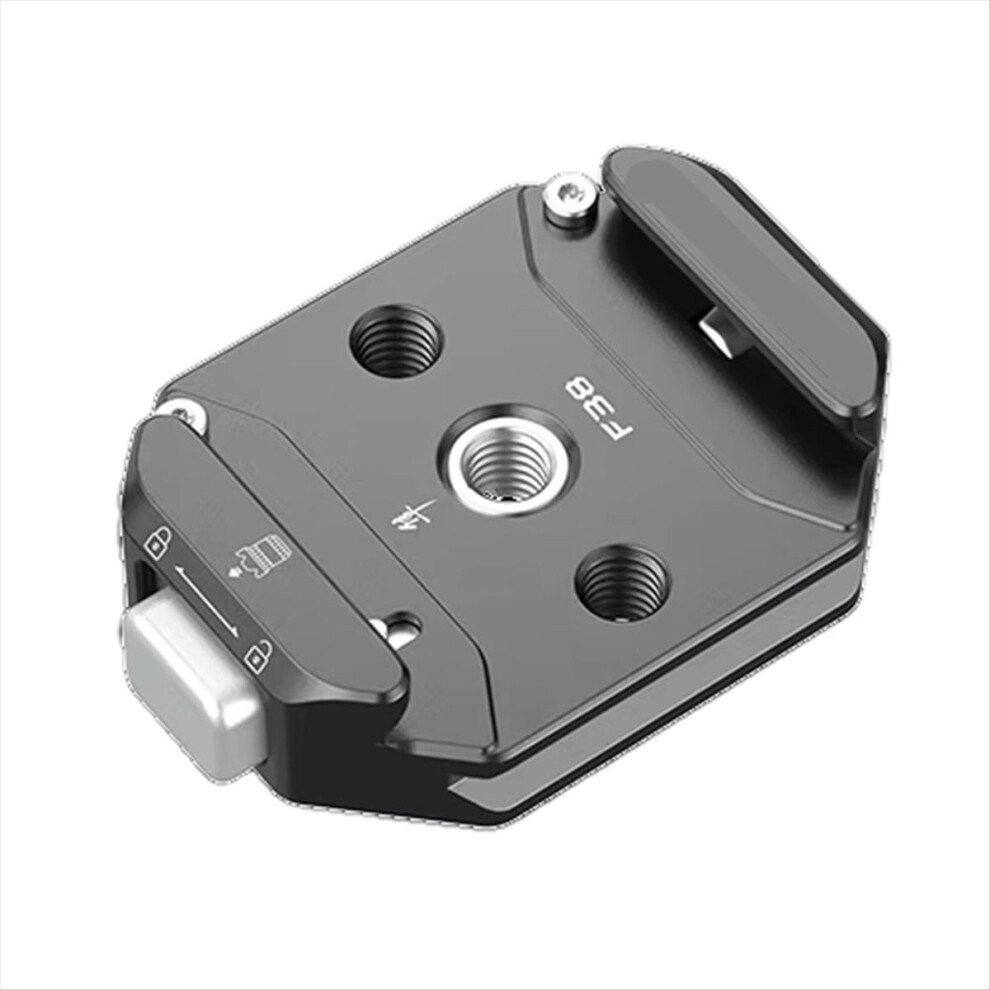 F38 Multi-Hole Quick Release Base Universal Dslr Camera Gimbal Arcaswiss Quick Switch Adapter 1/4Inch 3/8Inch Black 4851755640340