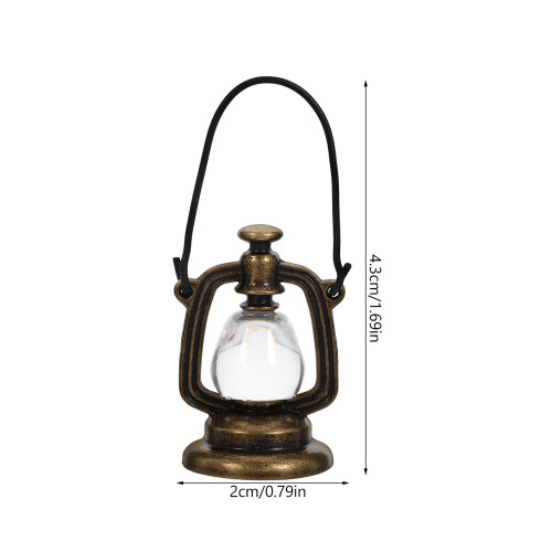 Dollhouse Hars Kerosinelamp Miniature Onbruikbare Lamp 2
