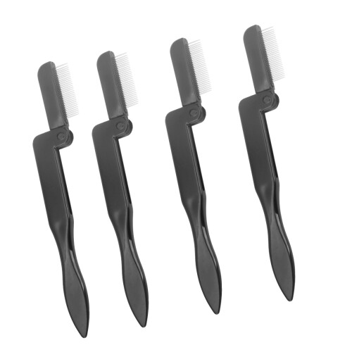 4 Peines Para Con Mango De Plástico Y De