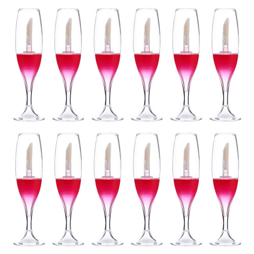 12 pièces tubes pour rouge à forme verre à vin, réutilisables