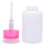 3Pcs 150Ml Lockable Nail Polish Remover Bottle Plastic Pump Dispenser 7