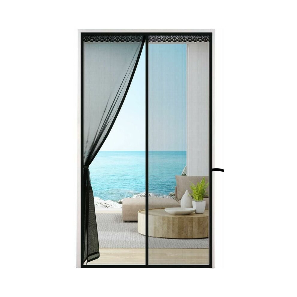 Magnetic Closure Screen Door, Reinforced Fiberglass Mesh For Automatic Close, Easy Installation Patio Net Keeps Bugs Out Let Breeze In (150X200cm) 9466005483889