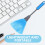 Stylish Blue Pp Keyboard Brush Portable Lightweight Reliable 7