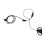 1Pc Black Intercom Headset PU Material Earpiece 1