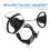 1Pc Black Intercom Headset PU Material Earpiece 7