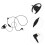 1Pc Black Intercom Headset PU Material Earpiece 5