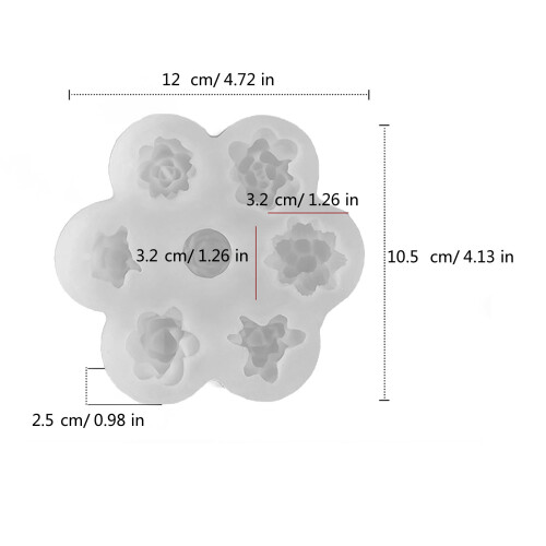 Succulent Plant Silicone Mould Handmade Scented Candle Making 2