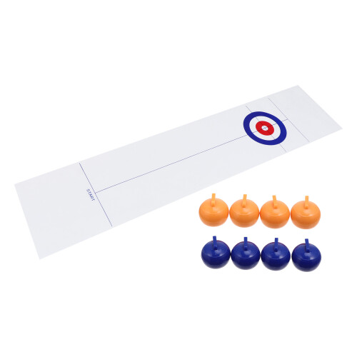 Fun Curling Game Set Plastic White 1pack 1