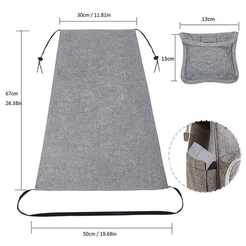 1Pc Baby Stroller Cover Light Grey Breathable Uv Protector Durable 2