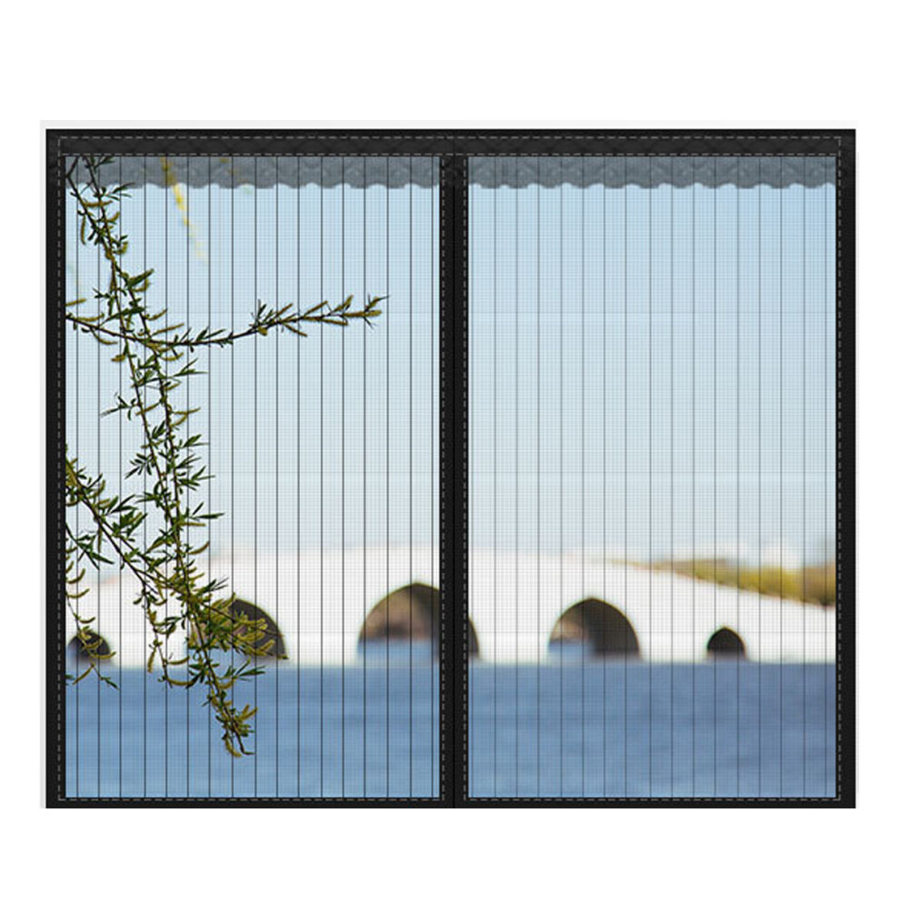 Innovative Magnetic Window Mosquito Net, Transparent Fabric Cuttable Mesh Keeps Bugs Out While Letting Breeze In, Easy Installation & Automatic Closur 9466005482288