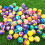25Pcs 32Mm Rubber Elastic Bouncing Balls For Kids (Mixed Colors) 10