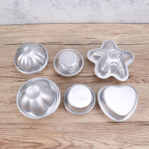12Pièces Moules Aluminium Transparent 3D Pour Bains DIY Durable 2