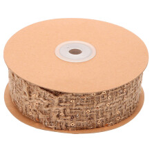1Rol Chocolade Lint Van Stof Voor Haaraccessoires En Feestversiering