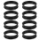 8pcs Black Stainless Steel Pastry Baking Molds Round Shape 10