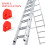 2Pcs Red ABS Ladder Tie Rod End Sleeves Folding Ladder Hinge Protector 8