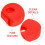 2Pcs Red ABS Ladder Tie Rod End Sleeves Folding Ladder Hinge Protector 6