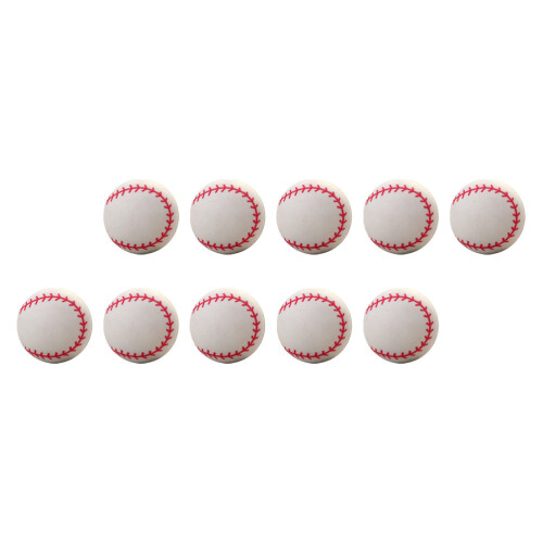 20Pcs Bounce Balls Baseball Pattern Bouncy Jumping Balls