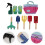 Mini Gardening Fork Rake Set For Kids Beach Sand Play 8