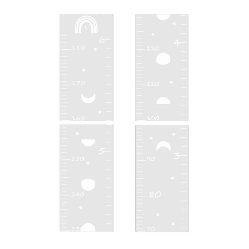 De Étiquette Murale Bébé Règle Taille Décoratif 2