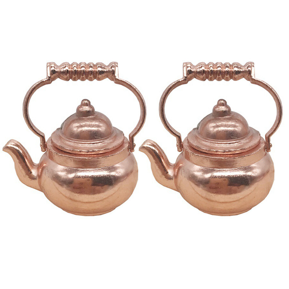 Photos - Other Toys 2Pcs Doll House Water Kettle Models Kitchen Mini Props Decor