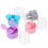 4Pcs Portable Contacts Lens Cleaning Cases PP Material Assorted Colors 2