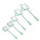 5 Pièces Filet De En Nylon Anti- Pour Aquarium Vert 1