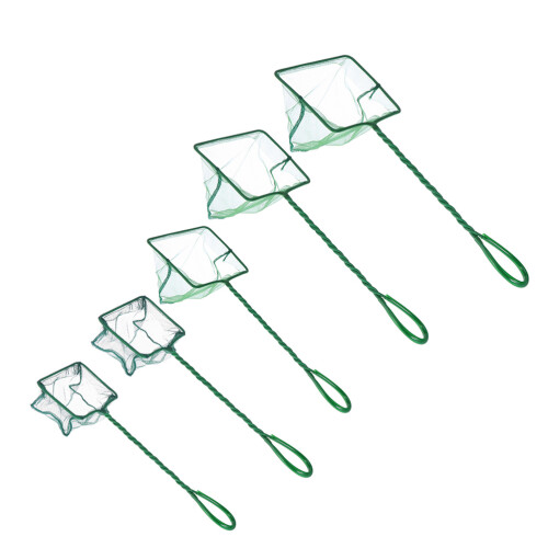 5 Pièces Filet De En Nylon Anti- Pour Aquarium Vert