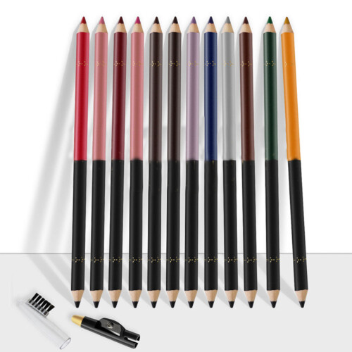 12Pcs Waterproof Eyebrow Pencil Durable Makeup Pen 2