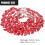 Rhinestone Shoe Chain Red Crystal 1pcs 8