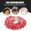Rhinestone Shoe Chain Red Crystal 1pcs 11