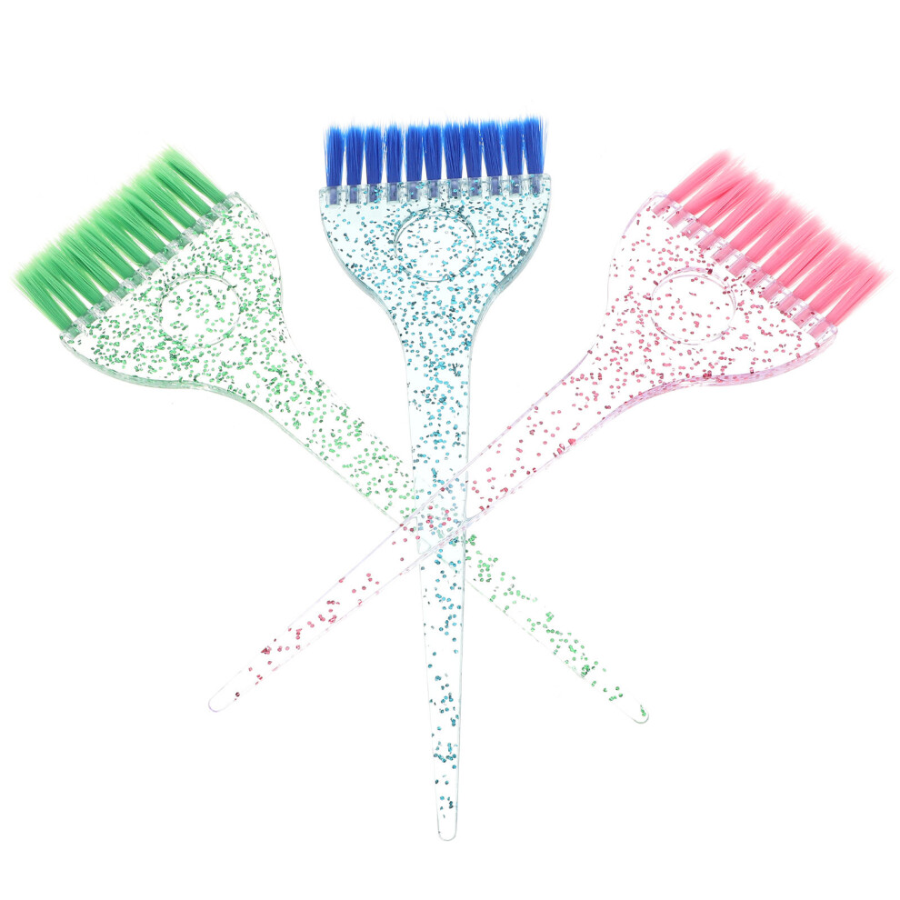 Happyyami 3Pcs Barbershop Hair Coloring Brush Tint Tool