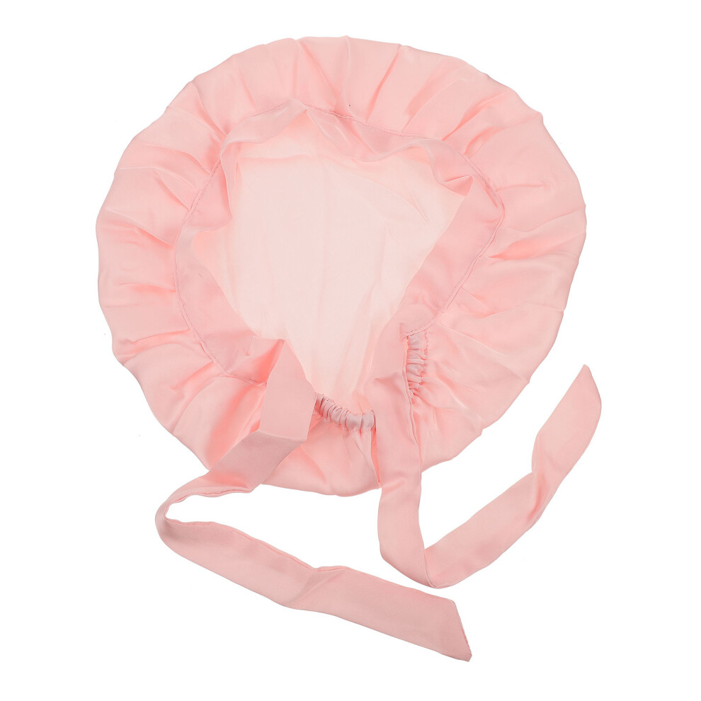 Totority Silk Sleeping Hat Women Ribbon Shower Cap