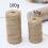 3 Pcs 2mm 100g Yellow Cylindrical Hemp Braided Rope 11