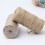 3 Pcs 2mm 100g Yellow Cylindrical Hemp Braided Rope 4