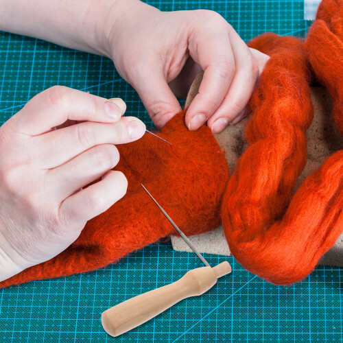 1 Set Coussin Piquage Feutrage Avec Aiguilles Kit Professionnel 1