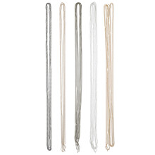 5Pcs Adjustable Metal Bead Chains for Jewelry Making and Bag Use
