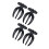 4Pcs Kitchen Salad Claws Serving Hands Fork Efficient-Black 1