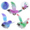 3Pcs Pulling String Cartoon Animal Toys For Kids Educational Plaything 5