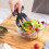 4Pcs Kitchen Salad Claws Serving Hands Fork Efficient-Black 5