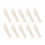 10Pcs Durable Plastic Scales Tweezers For Laboratory Use 1