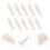 10Pcs Durable Plastic Scales Tweezers For Laboratory Use 3