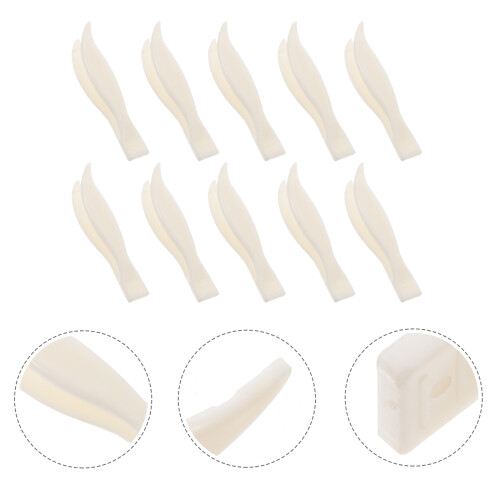 10Pcs Durable Plastic Scales Tweezers For Laboratory Use 2