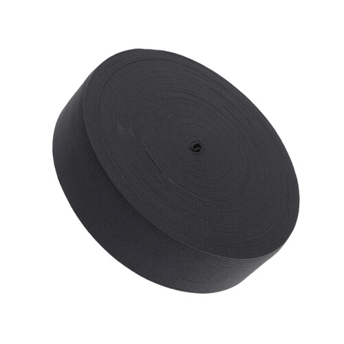 1 Roll Wigs Elastic Band Flat Polyester For Craftsman Black